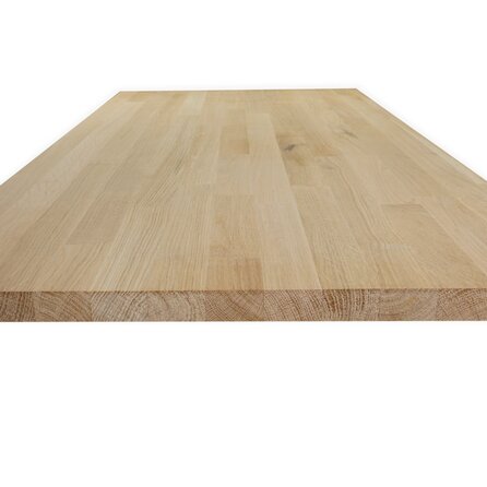 Eiken vingerlaspaneel - 4 cm dik - rustiek eikenhout (B/C) - in lengtelas verlijmd meubelpaneel / timmerpaneel - 40 mm Eiken vingerlaspaneel - 4 cm dik - rustiek eikenhout (B/C) - in lengtelas verlijmd meubelpaneel / timmerpaneel - 40 mm