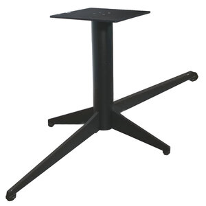 Stalen viervoet onderstel - zwart - 11,4 cm (diameter) - 72,5 cm hoog