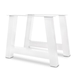 Stalen A-poten - wit - 10x10 cm - 95 cm breed - 72 cm hoog
