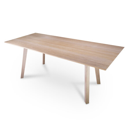 Eiken tafelpoten taps - rustiek - 4 stuks -  4,5x5 tot 7 cm - hoogte: 71 cm - (eet)tafel poten - (eetkamer)tafel - rustiek eikenhout (B/C)