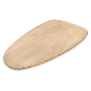 Eiken tafelblad - druppel - 4 cm - foutvrij - brede lamel