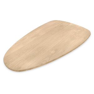 Eiken tafelblad - druppel - 2,7 cm - foutvrij - brede lamel