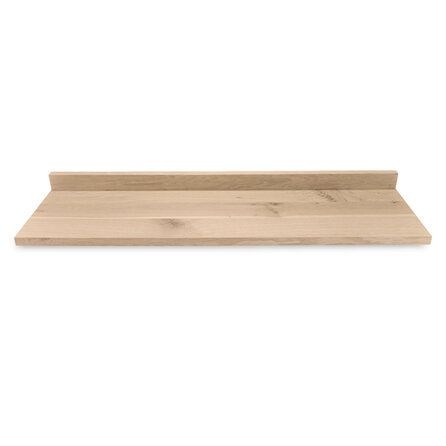 Eiken overzettrede - op maat - 2 cm dik - rustiek eikenhout (B/C) - verlijmde overzet traptrede - 20 mm