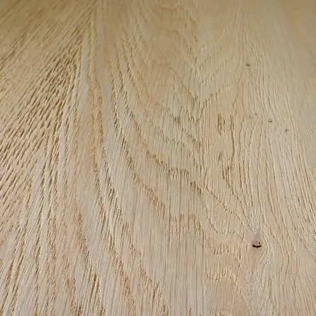Eiken blad - gezandstraald - op maat - 3 cm dik - rustiek eikenhout (B/C) - verlijmd, smalle lamel - 30 mm