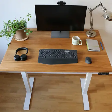 Eiken blad - op maat - 2,7 cm dik - rustiek eikenhout (B/C) - verlijmd paneel, brede lamel (9-12 cm) - 27 mm Eiken blad - op maat - 2,7 cm dik - rustiek eikenhout (B/C) - verlijmd paneel, brede lamel (9-12 cm) - 27 mm