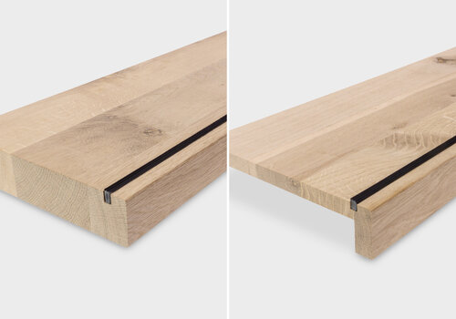 Traptrede type Voor welke traptrede type kiest u? Bij EIKENvakman.nl vindt u diverse massieve (rechte) traptreden  & overzettreden - altijd van massief eikenhout!