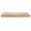 Eiken overzettrede - op maat - 2 cm dik - foutvrij eikenhout (A/B) - verlijmde overzet traptrede - 20 mm