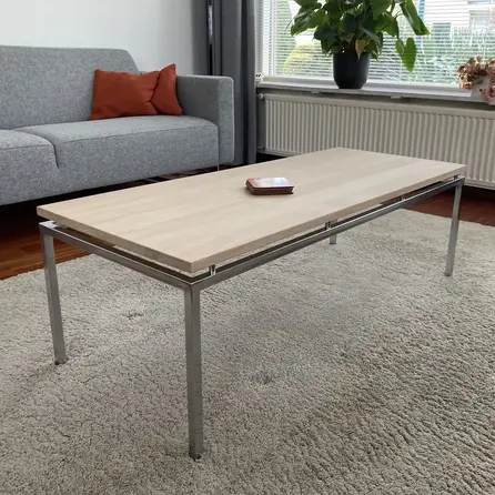 Eiken tafelblad - 3 cm dik - foutvrij eikenhout (A/B) - verlijmd, smalle lamel - 30 mm