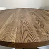 Eiken tafelblad rond - 4 cm dik (1-laag) - Diverse afmetingen - Rustiek Europees eikenhout - verlijmd kd 10-12%