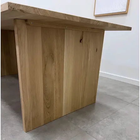 Eiken blad- / paneelpoten - rustiek - breedte: 60, 70, 80 of 90 cm - hoogte: 72 cm - (eetkamer)tafel "blad poot" - rustiek eikenhout (B/C)