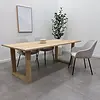 Eiken U tafelpoten - rustiek - balk: 4x10 cm - breedte: 78 cm - hoogte: 72 cm - U-poot (eetkamer)tafel - rustiek eikenhout (B/C)