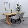 Eiken klos- / kloosterpoten - rustiek - breedte: 78 cm - hoogte: 72 cm - klooster (eetkamer)tafel poot - rustiek eikenhout (B/C)