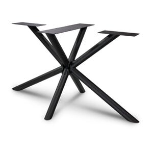 Stalen matrix onderstel rond - zwart - 6 cm (diameter) - 140x78 cm - 72 cm hoog
