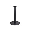 Gietijzeren bistro onderstel - zwart -  8 cm - voetplaat: 43 cm - hoogte: 72 cm - bistro/horeca tafelonderstel met voetplaat - gecoat metaal / staal