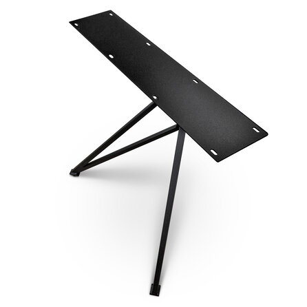 Stalen vlinderpoten - zwart - koker: 2x2 cm - breedte: 78 cm - hoogte: 72 cm - zwarte vlinder tafelpoot - gecoat metaal / staal