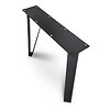 Stalen hairpin poten - zwart - koker: 0,5x8 cm - breedte; 92 cm - hoogte: 72 cm - zwarte haarspeld tafelpoot - gecoat metaal / staal