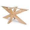 Eiken matrixonderstel - rustiek - 16x6 cm -  90x180 cm - hoogte: 72 cm - spinpoot tafelonderstel - rustiek eikenhout (B/C)