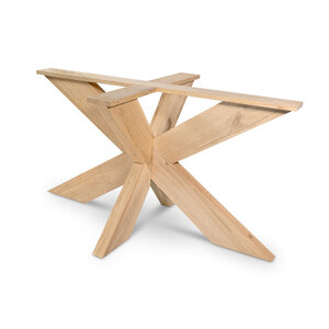 Eiken matrix onderstel - 16x6 cm - 90x140 cm - 72 cm hoog