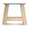 Eiken A tafelpoten - rustiek - balk: 12x12 cm - breedte: 88 cm - hoogte: 72 cm - A-poot (eetkamer)tafel - rustiek eikenhout (B/C)