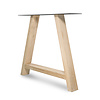 Eiken A tafelpoten - rustiek - balk: 4x10 cm - breedte: 78 cm - hoogte: 72 cm - A-poot (eetkamer)tafel - rustiek eikenhout (B/C)