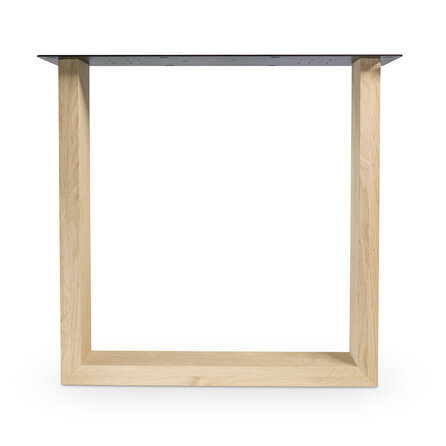 Eiken U tafelpoten - rustiek - balk: 4x10 cm - breedte: 78 cm - hoogte: 72 cm - U-poot (eetkamer)tafel - rustiek eikenhout (B/C)