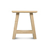 Eiken A bankpoten - rustiek - balk: 8x4 cm - breedte: 36 cm - hoogte: 41 cm - A-poot bankje - rustiek eikenhout (B/C)