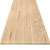 Eiken eettafel - op maat - 2,7 cm dik - eiken tafel van rustiek eikenhout (B/C) met brede lamel - 27 mm Eiken eettafel - op maat - 2,7 cm dik - eiken tafel van rustiek eikenhout (B/C) met brede lamel - 27 mm