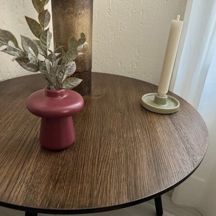 Eiken salontafel - rond - op maat - 2,7 cm dik - ronde eiken tafel van rustiek eikenhout (B/C) met brede lamel - 27 mm Eiken salontafel - rond - op maat - 2,7 cm dik - ronde eiken tafel van rustiek eikenhout (B/C) met brede lamel - 27 mm