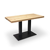 Eiken horecatafel - 4 cm dik - eiken horeca tafel van rustiek eikenhout (B/C) met brede lamel - 40 mm