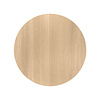 Eiken bistrotafel - rond - 2,7 cm dik - ronde eiken horeca tafel van foutvrij eikenhout (A/B) met brede lamel - 27 mm