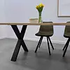 Eiken eettafel - 2,7 cm dik - eiken tafel van foutvrij eikenhout (A/B) met brede lamel - 27 mm