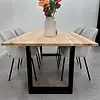 Eiken eettafel - 2,7 cm dik - eiken tafel van foutvrij eikenhout (A/B) met brede lamel - 27 mm