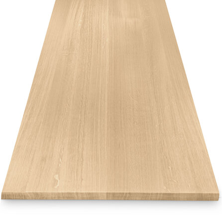 Eiken eettafel - 2,7 cm dik - eiken tafel van foutvrij eikenhout (A/B) met brede lamel - 27 mm