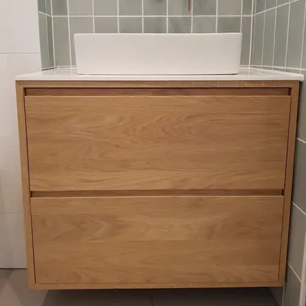 Eiken blad - op maat - 2 cm dik - 3-laags massief - foutvrij eikenhout (A/B) - 3 lagen kruislings verlijmd paneel - 20 mm