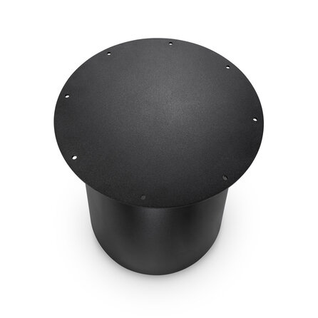 Stalen pilaar onderstel (groot) - zwart - 60 cm - hoogte: 72 cm - kolomvoet tafelonderstel - gecoat metaal / staal