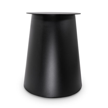 Stalen pilaar onderstel (groot) - zwart - 60 cm - hoogte: 72 cm - kolomvoet tafelonderstel - gecoat metaal / staal