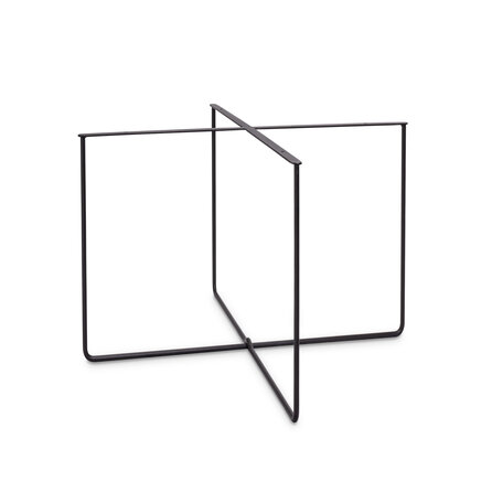 Stalen kruis salontafel onderstel - zwart - buis (rond): 1 cm - 53 of 73 cm - hoogte: 38 cm - salon tafelonderstel - gecoat metaal / staal Stalen kruis salontafel onderstel - zwart - buis (rond): 1 cm - 53 of 73 cm - hoogte: 38 cm - salon tafelonderstel - gecoat metaal / staal