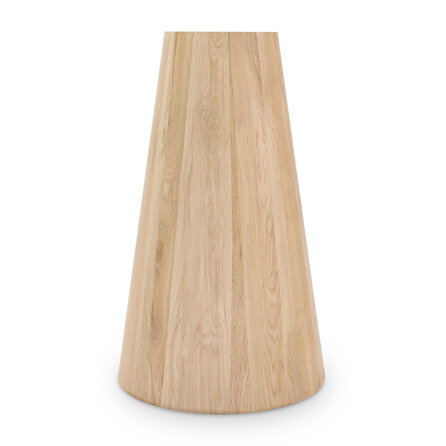 Eiken onderstel pilaar - diameter: 25 -45 cm 71 cm hoog - foutvrij eikenhout (A/B)
