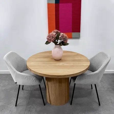 Eiken onderstel koker - diameter: 40 cm - 71 cm hoog - foutvrij eikenhout (A/B)