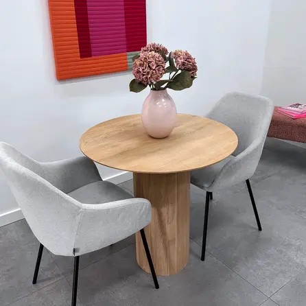 Eiken onderstel kolom - diameter: 30 cm - 71 cm hoog - foutvrij eikenhout (A/B)