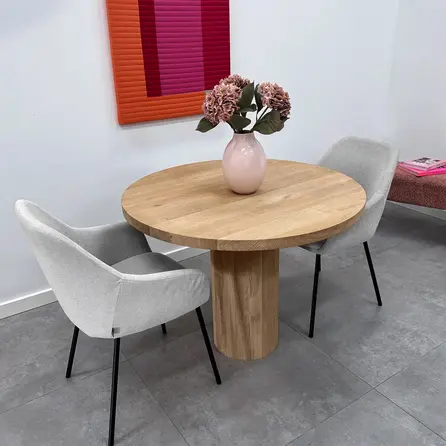 Eiken onderstel kolom - diameter: 30 cm - 71 cm hoog - foutvrij eikenhout (A/B)