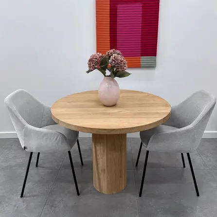 Eiken onderstel kolom - diameter: 30 cm - 71 cm hoog - foutvrij eikenhout (A/B)