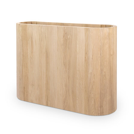 Eiken onderstel kolom breed - 105 cm lang - 45 cm breed - 71 cm hoog - foutvrij eikenhout (A/B)