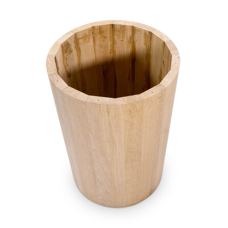 Eiken kolom poten set - diameter: 40 cm - 71 cm hoog - foutvrij eikenhout (A/B)