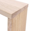 Eiken sidetable voor achter de bank - op maat - 2,7 cm dik - smalle eiken wandtafel van rustiek eikenhout (B/C) met brede lamel - 27 mm