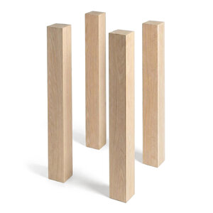 Eiken blokpoten - 7x7 cm - 78 cm hoog - 4 stuks