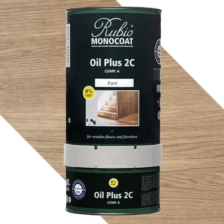 Rubio Monocoat olie - 1,3 liter - 2 (A+B) componenten olie - geschikt voor binnen Rubio Monocoat olie - 1,3 liter - 2 (A+B) componenten olie - geschikt voor binnen