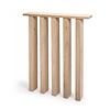 Eiken lamellenpoot - 5 lamellen - rustiek - breedte: 60 cm - hoogte: 72 cm - (eetkamer)tafel "lattenpoot" - rustiek eikenhout (B/C)
