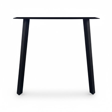 Stalen poten schuin - zwart (RAL 9005) - per SET (2 stuks) - koker: 4x4 cm - breedte: 76 cm - hoogte: 72 cm - zwarte tafelpoot - gecoat metaal Stalen poten schuin - zwart (RAL 9005) - per SET (2 stuks) - koker: 4x4 cm - breedte: 76 cm - hoogte: 72 cm - zwarte tafelpoot - gecoat metaal