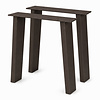 Stalen poten schuin - diverse kleuren - per SET (2 stuks) - koker: 4x10 cm - breedte: 80 cm - hoogte: 72 cm - tafelpoot van gecoat metaal Stalen poten schuin - diverse kleuren - per SET (2 stuks) - koker: 4x10 cm - breedte: 80 cm - hoogte: 72 cm - tafelpoot van gecoat metaal